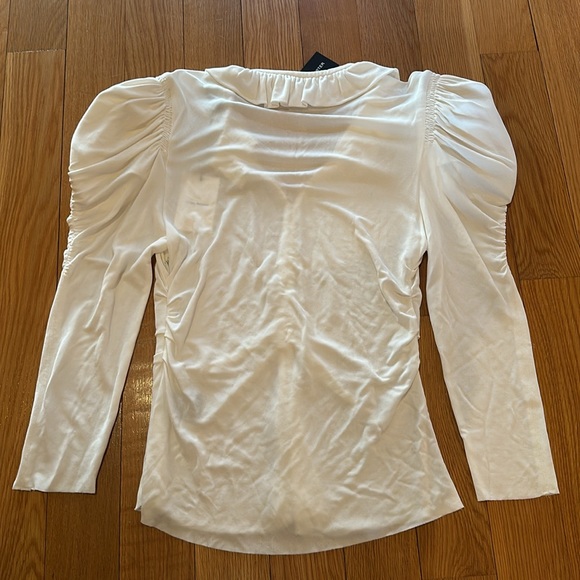 ISABEL MARANT Jen Top Ruched Puff Sleeve Blouse Size 42 NEW - Picture 16 of 16